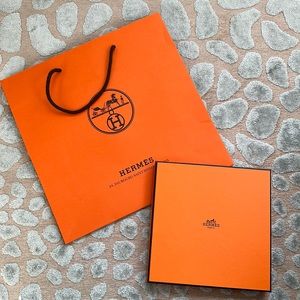Authentic Hermes Gift box & Shopping Bag